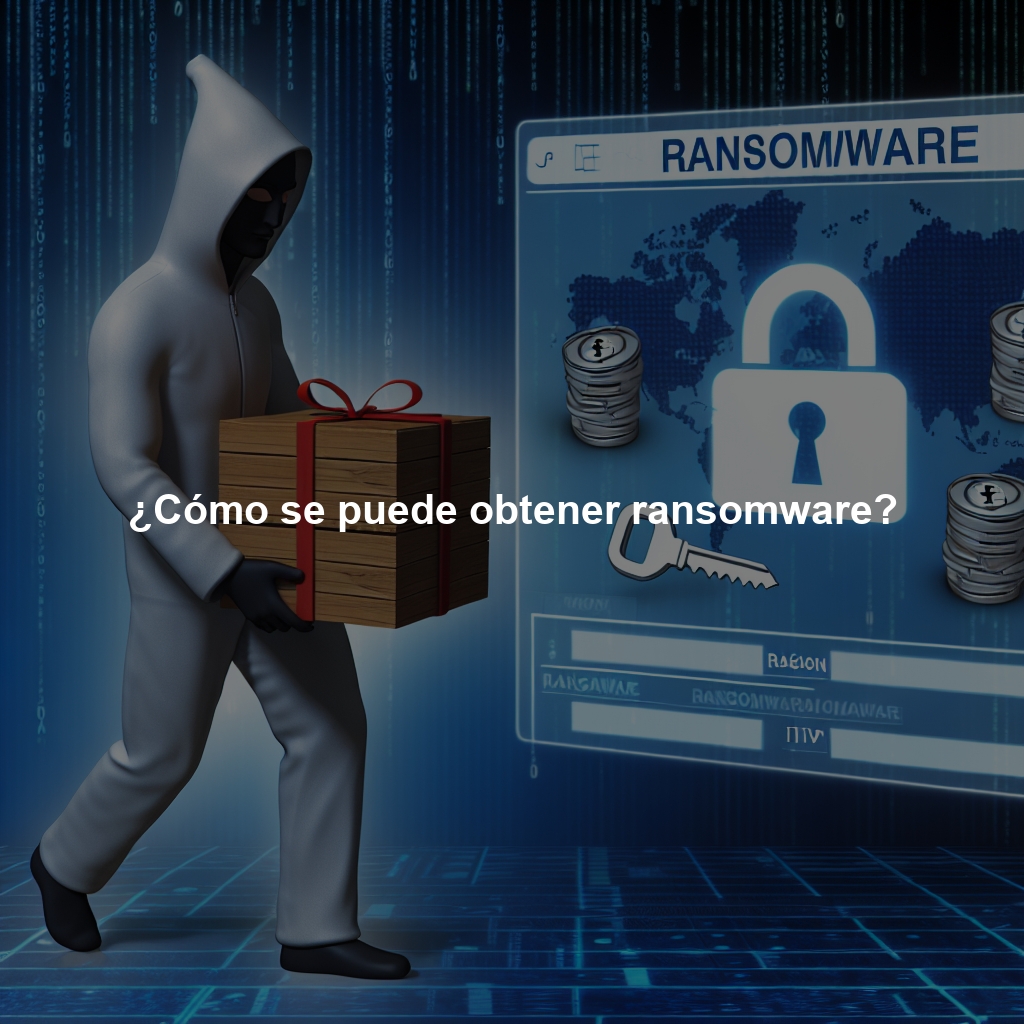 ¿Cómo se puede obtener ransomware?