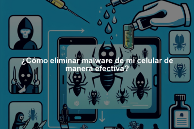 ¿Cómo eliminar malware de mi celular de manera efectiva?