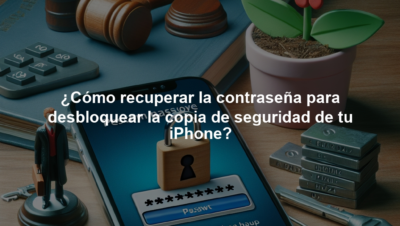 ¿Cómo recuperar la contraseña para desbloquear la copia de seguridad de tu iPhone?