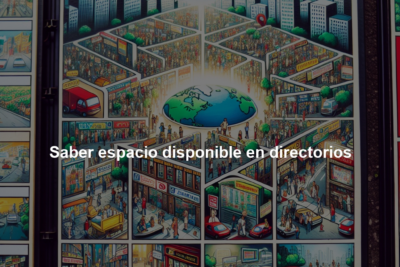 Saber espacio disponible en directorios