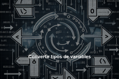Convertir tipos de variables