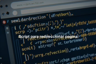 Script para redireccionar pagina