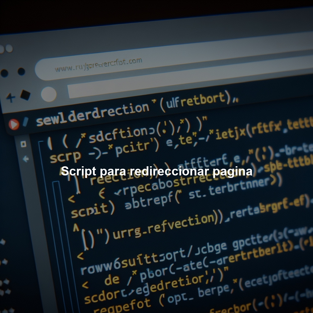 Script para redireccionar pagina