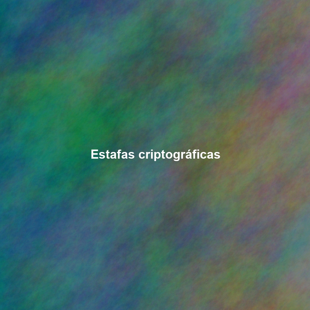 Estafas criptográficas